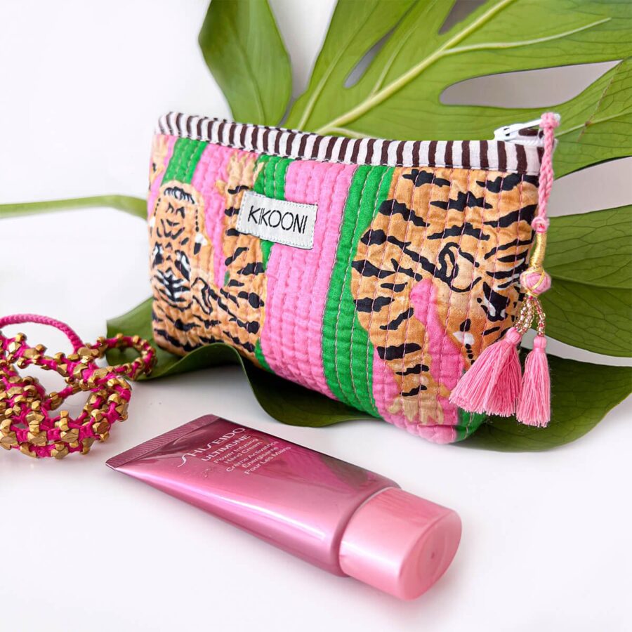 handgemaakt mini tasje 'Poppy Tiger Candy' - Afbeelding 4
