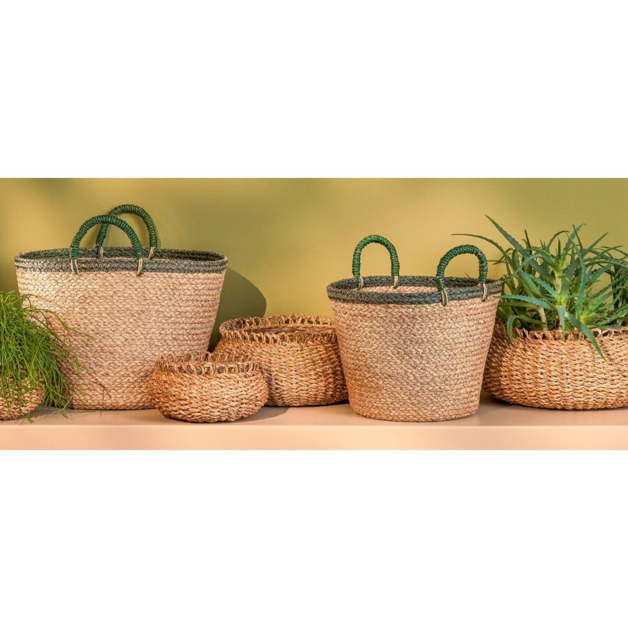 Gourdon Plantenmand - Set van 4 - H17 x Ø31 cm - Bruin - Afbeelding 2