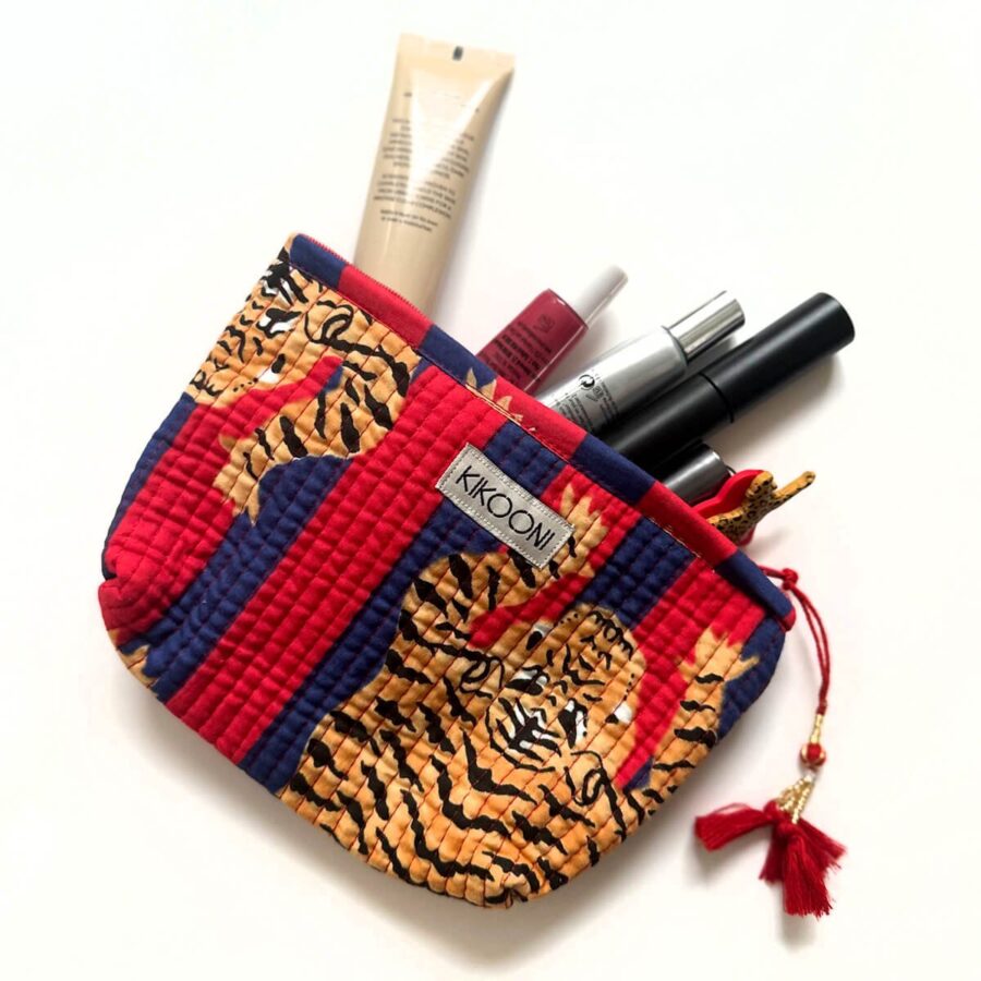 Handgemaakte mini -tas 'Poppy Tiger Diva' - Afbeelding 7