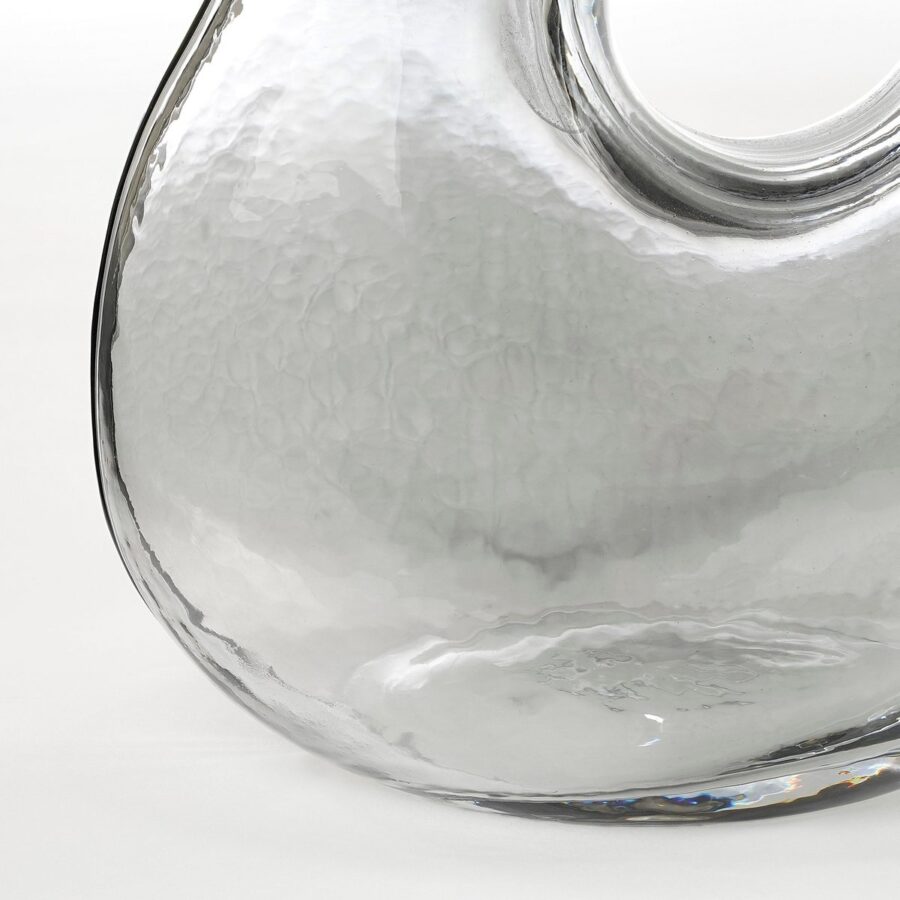 Jay Vaas - L19 x B11 x H25 cm - Glas - Lichtgrijs - Afbeelding 3