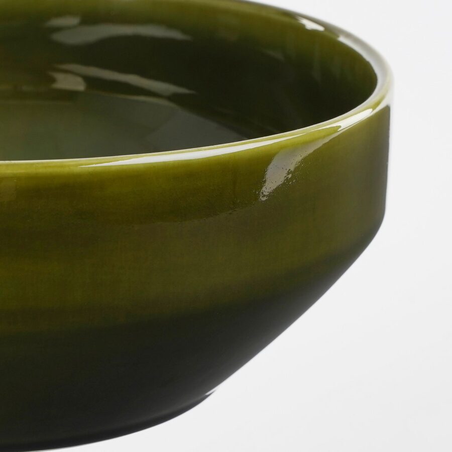 Rhea Schaal - Ø18 cm - Keramiek - Groen - Afbeelding 2