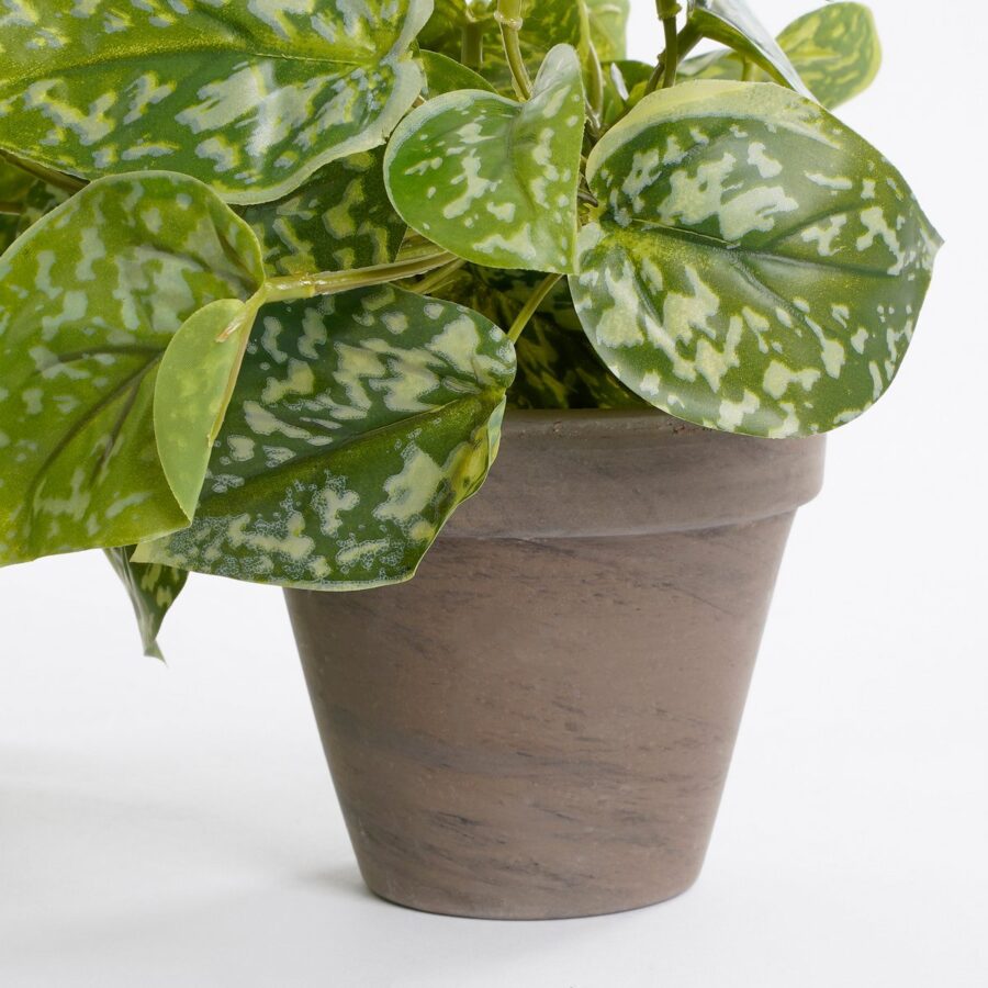 Scindapsus Kunstplant in Bloempot Stan - H44 x Ø17 cm - Groen - Afbeelding 3