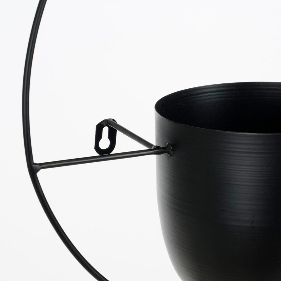 Dexter Bloempot Wand - L34 x B14 x H34 cm - Zwart - Afbeelding 2