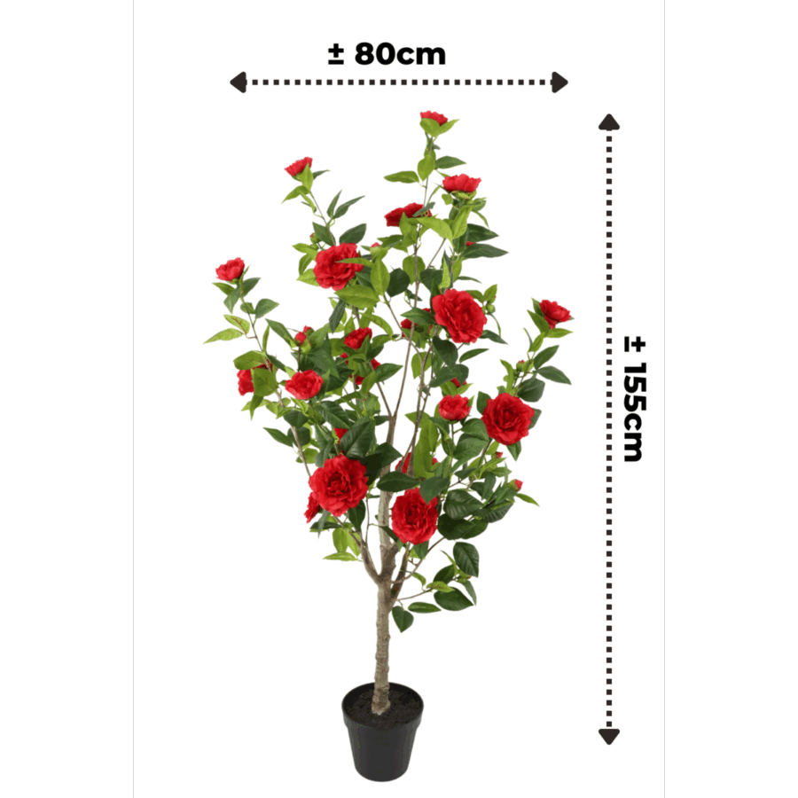 Japanse Roos Kunstplant 155cm - Afbeelding 4