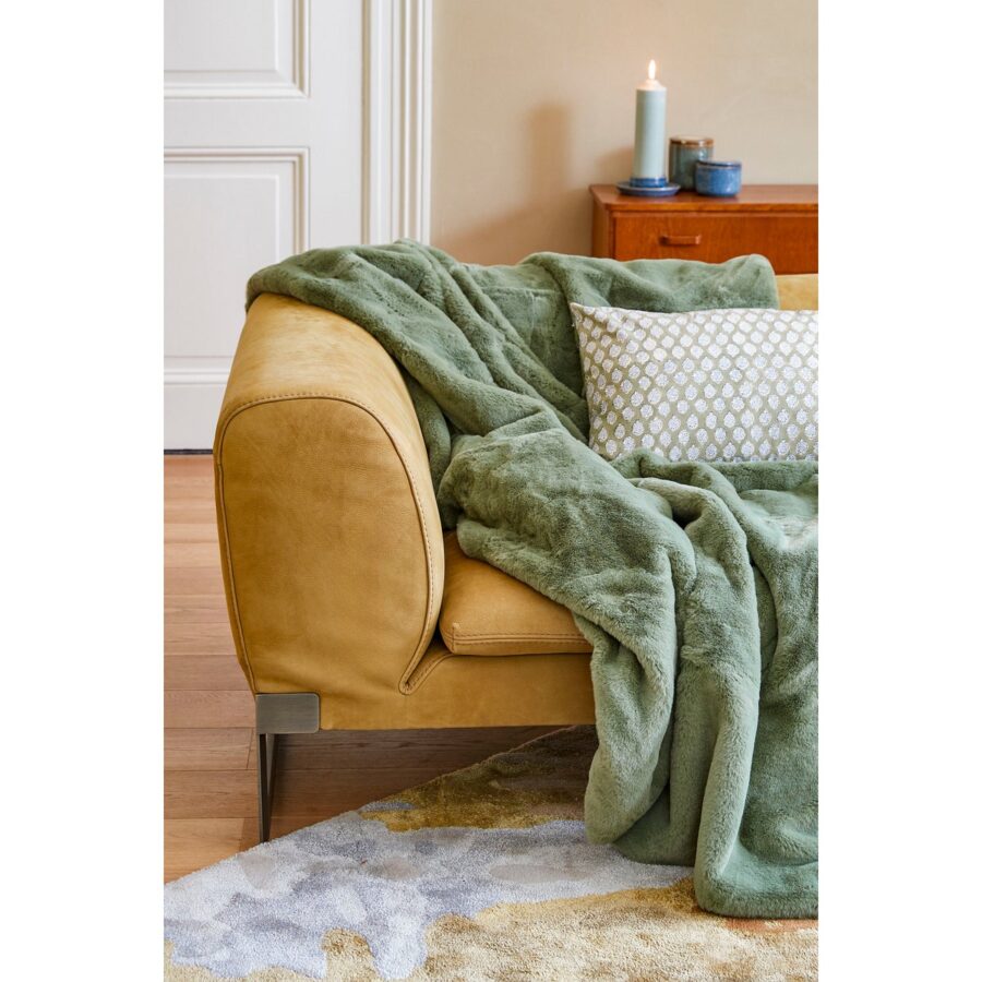 Bronte Fleece Deken - L200 x B150 cm - Donkergroen - Afbeelding 4
