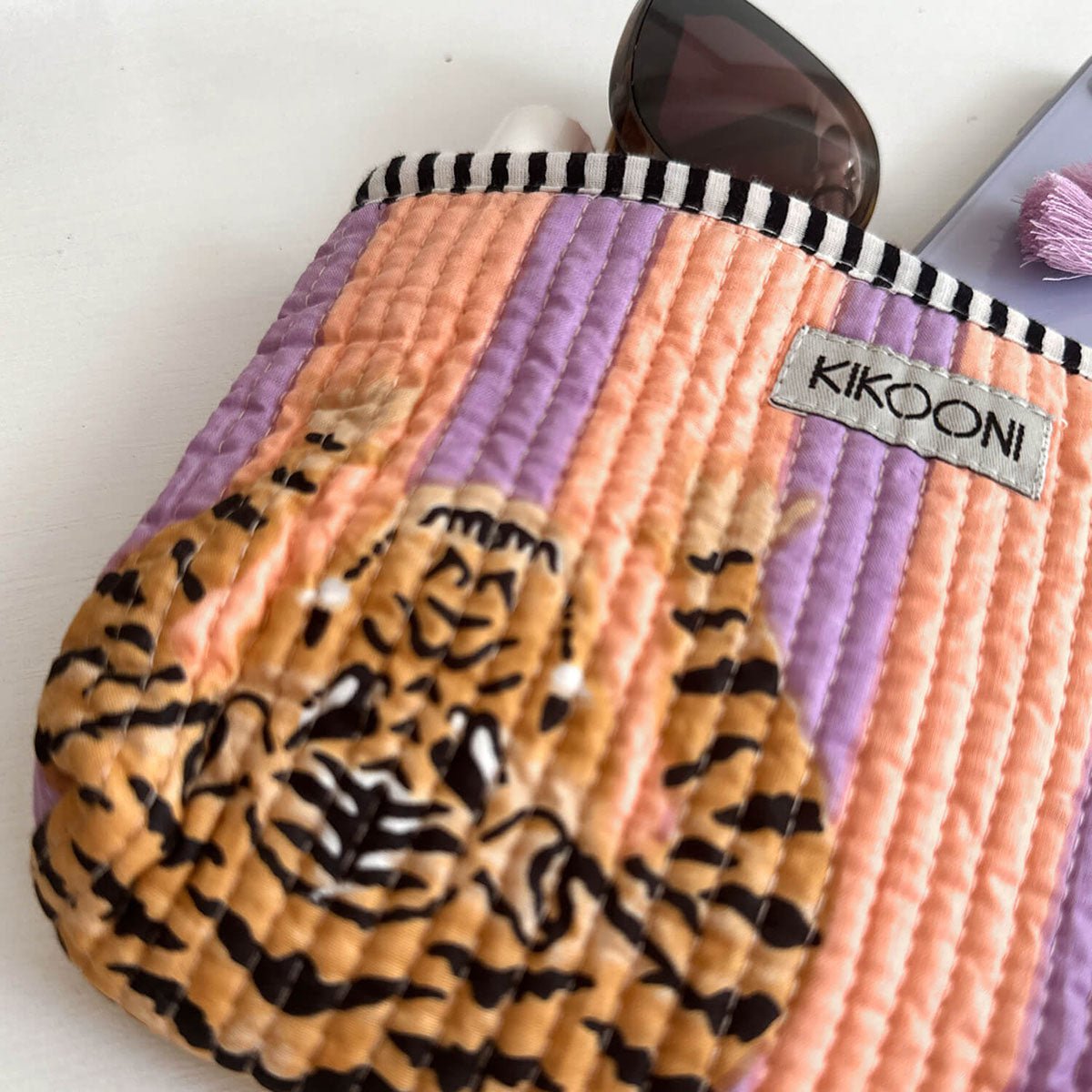 handgemaakte mini tas 'Peach Fusion' - Afbeelding 3