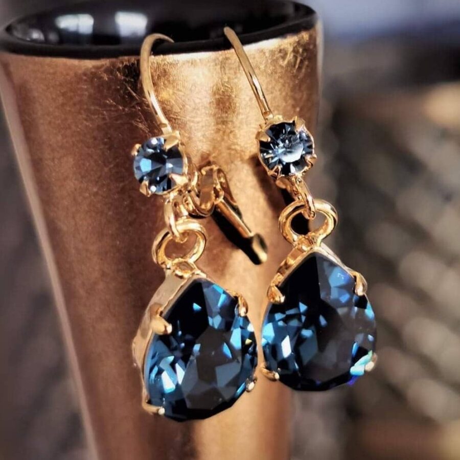 Classic Mini Blue Earrings - Afbeelding 2