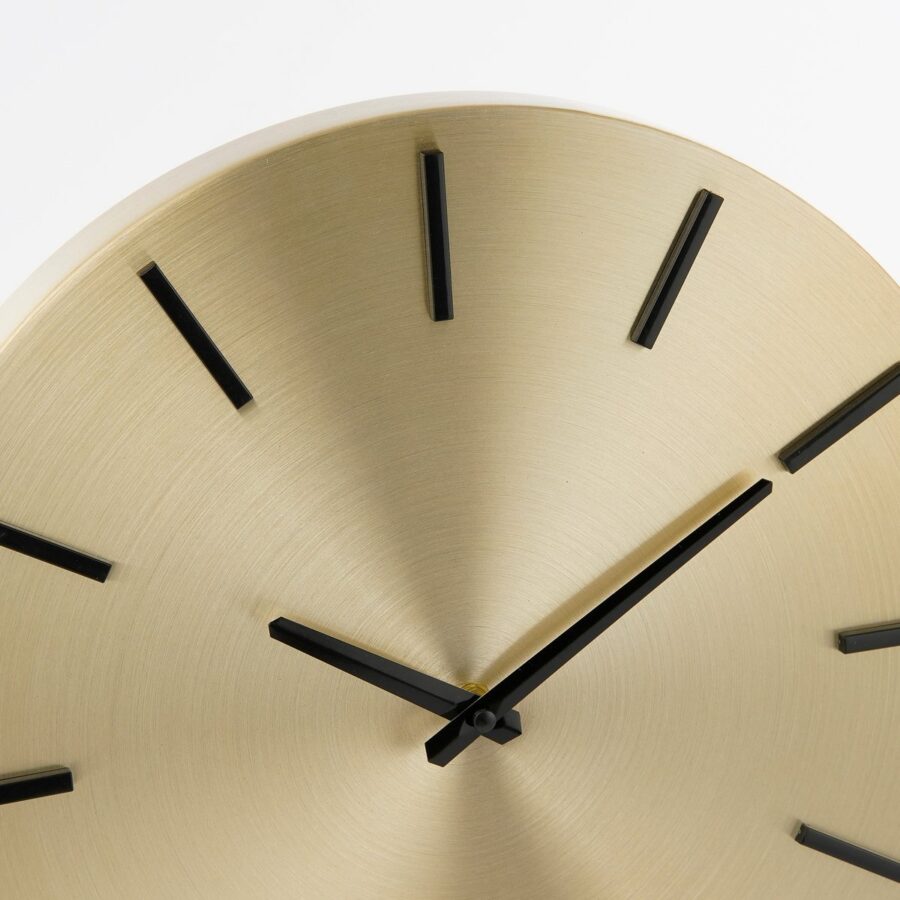 Brixen Wandklok - Ø36 cm - Goud - Afbeelding 2
