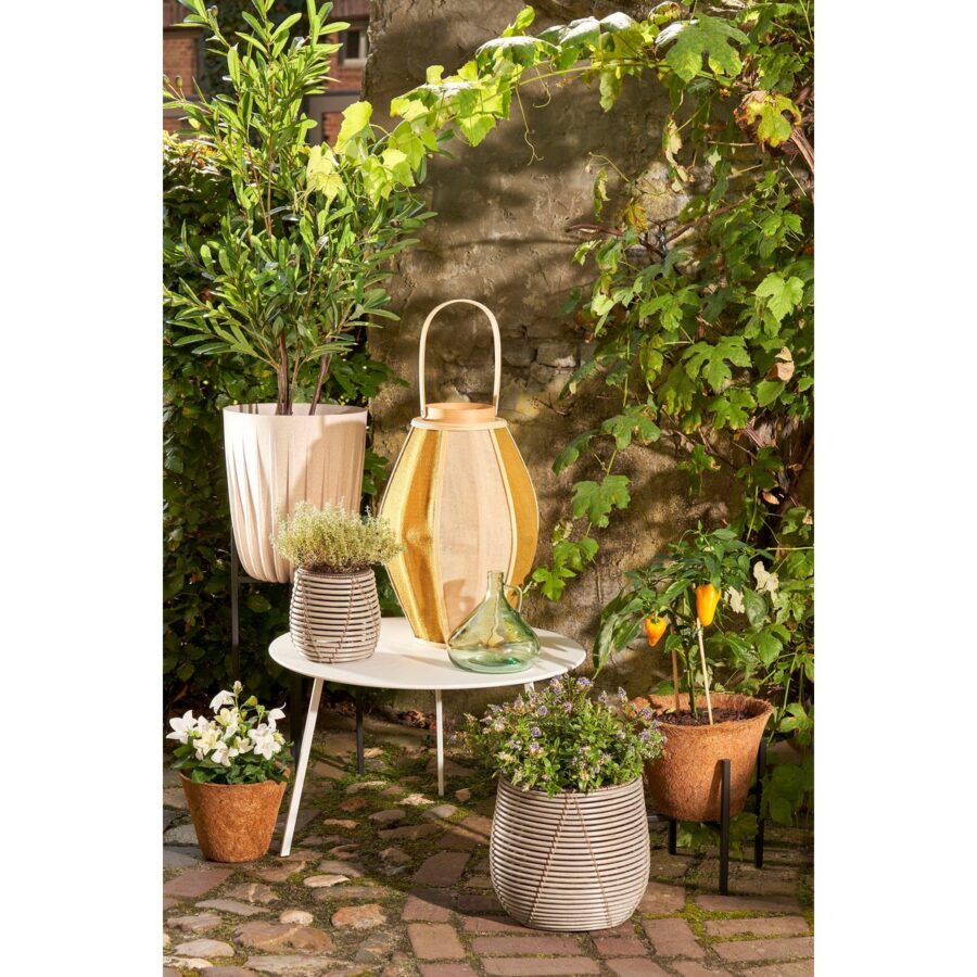 Seatle Bijzettafel voor Buiten - H38 x Ø58 cm - Metaal - Wit - Afbeelding 4