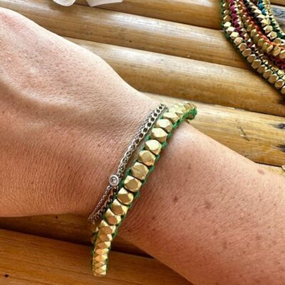 Handgemaakte Dokra armband "Solid Love"