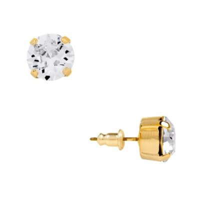 Crystal Gold Earpins