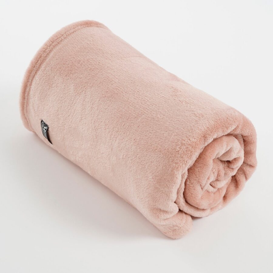 Famke Fleece Plaid - L180 x B130 cm - Perzik - Afbeelding 3