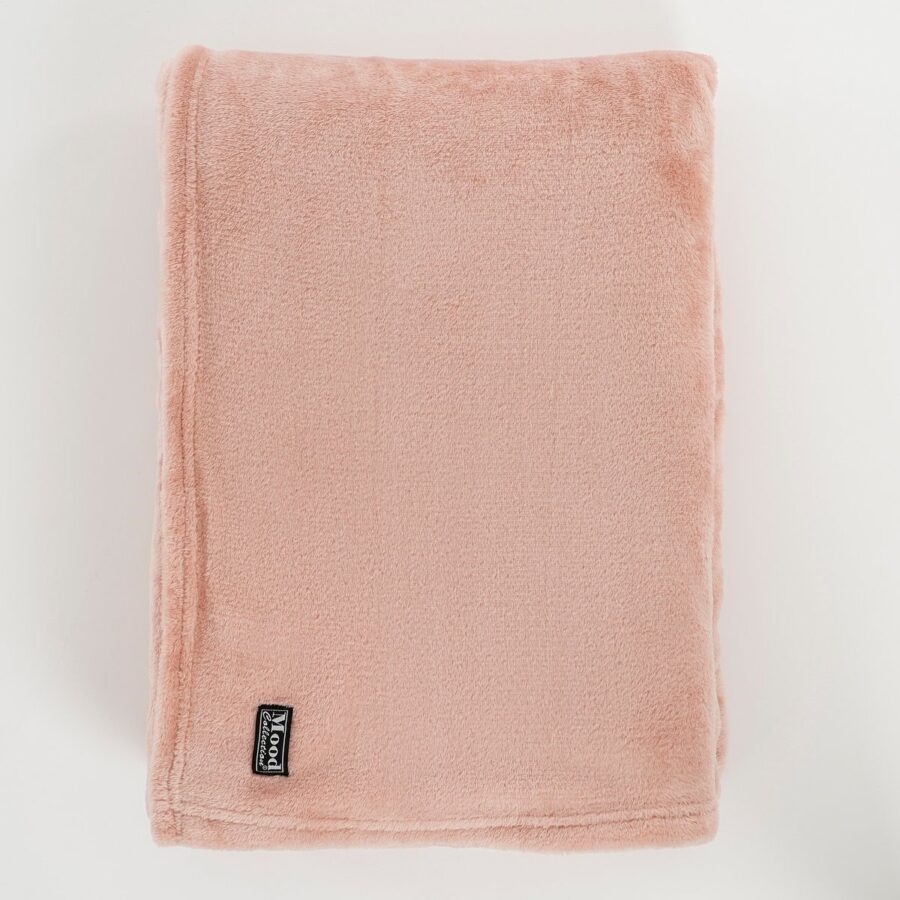 Famke Fleece Plaid - L180 x B130 cm - Perzik - Afbeelding 2