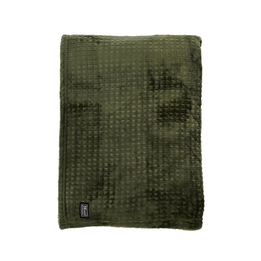 Joanne Fleece Plaid - L180 x B130 cm - Polyester - Donkergroen - Afbeelding 4