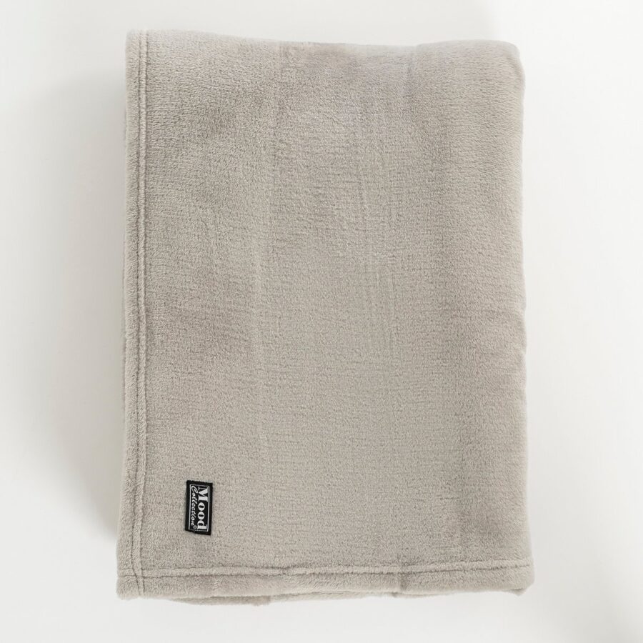 Famke Fleece Plaid - L180 x B130 cm - Beige - Afbeelding 2